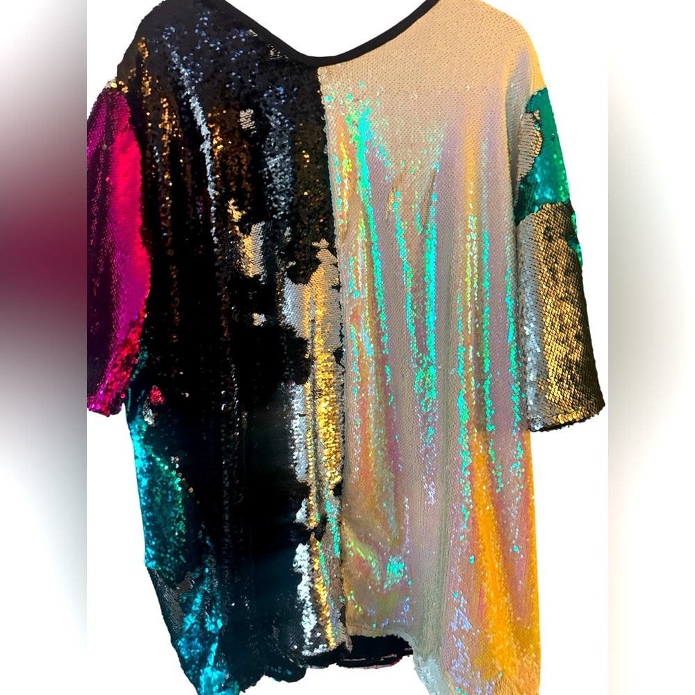 Multicolor Sequin Women's Top